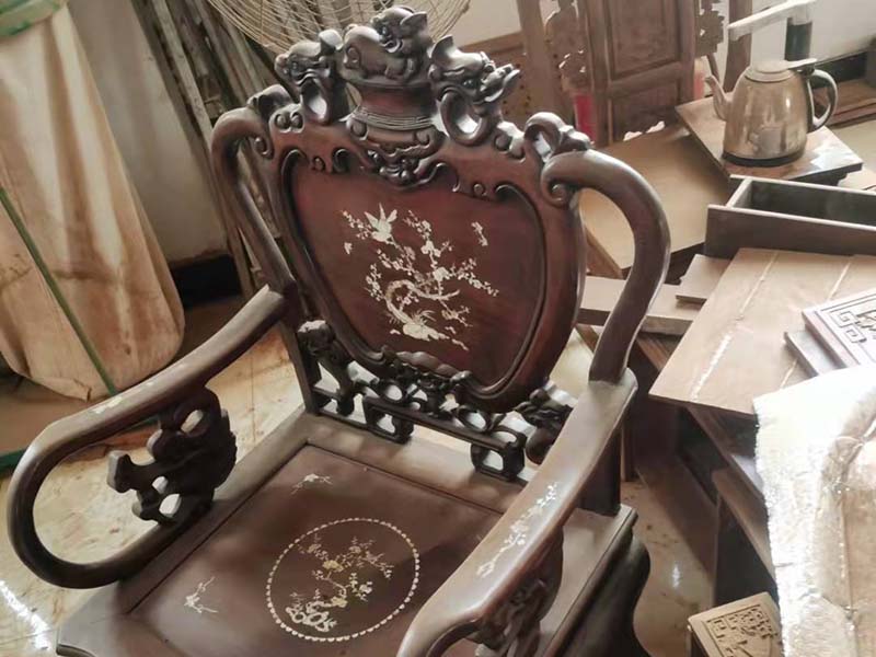 宁波旧红木家具维修